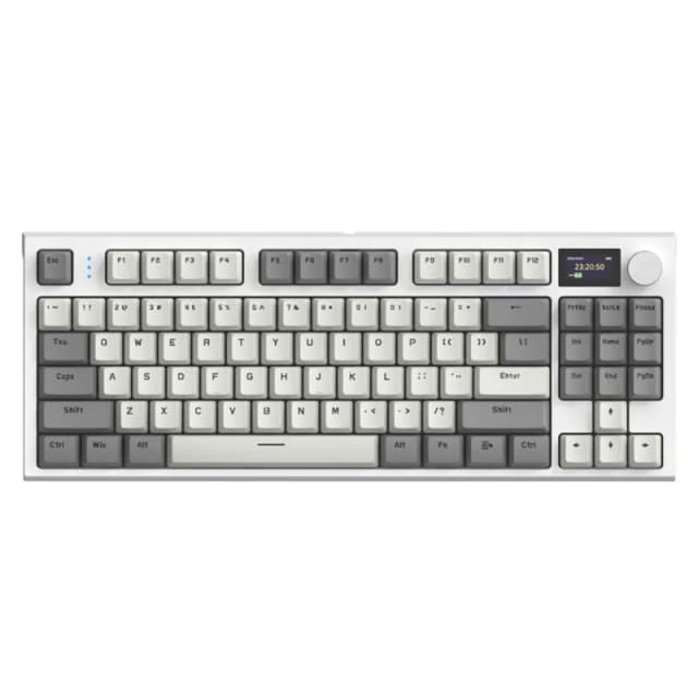 ATTACK SHARK K86 RU, Bussiness Gray, Blue Whale Switch, Hot-Swap