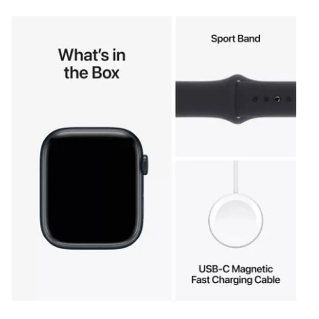 Умные часы Apple Watch Series 9 Midnight, 45 мм