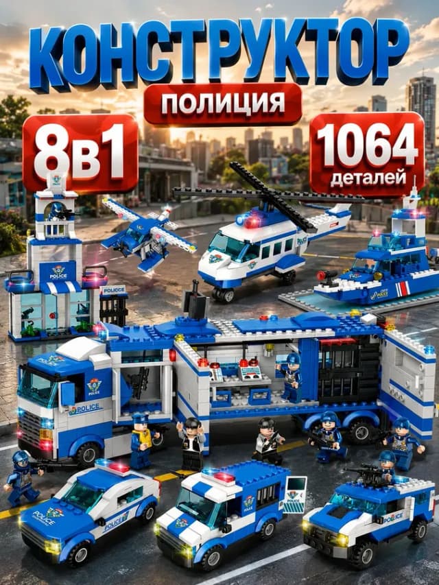 Конструктор для мальчиков большой полиция