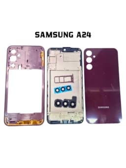 Корпус Samsung A24 комплект – задняя крышка, рамка, лоток SIM, стекло камеры, кнопки — SMTKOPS-SAMSUNGA24KORPUS-МАРСАЛ