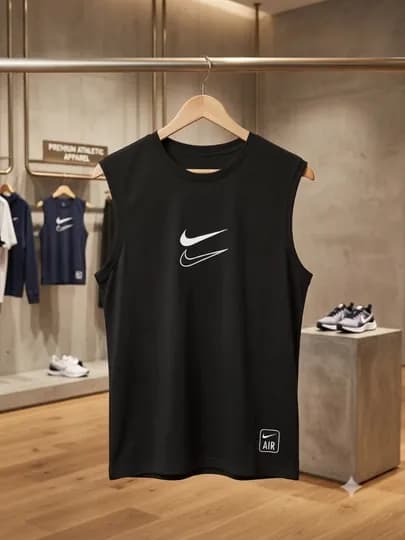 Спортивная майка Nike Air – Дизайн Premium — 1579403-NIKIMAKEKU-ЧЕРН-L