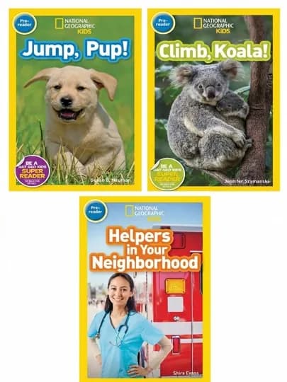 National Geographic Kids: Набор 30шт, 3шт или 1шт по выбору — USATOYS-PREREADER-МЯТН