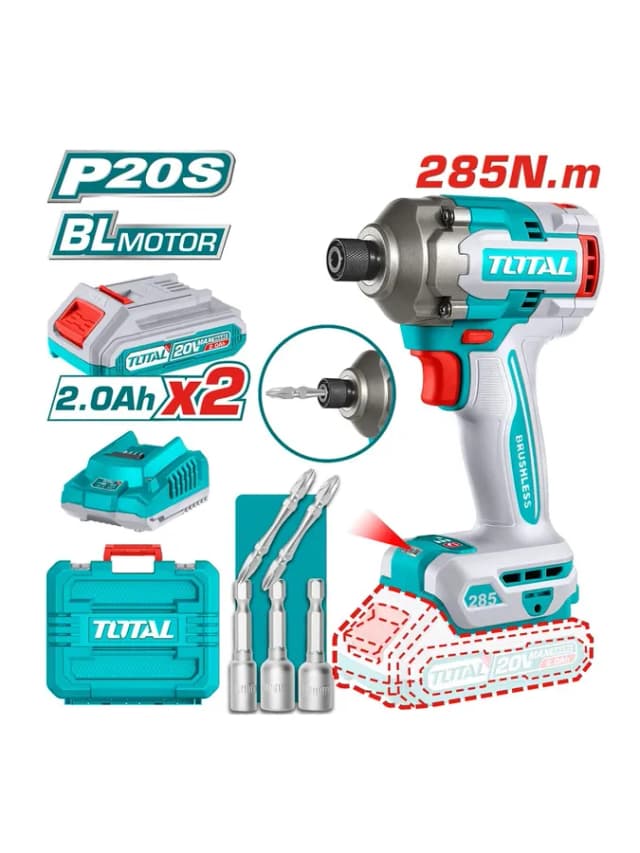 Аккумуляторный ударный винтоверт TOTAL TIRLI2028