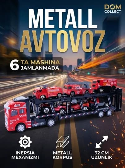 Динозавр-автовоз с машинками, интерактивный набор для юных автолюбителей и исследователей — METALCA-ТРЕЙЛЕР-ЛАЙМ