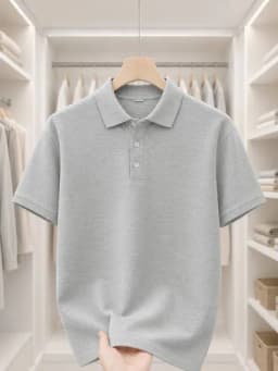 Мужская рубашка поло, не маломерит, 100% хлопок — SAASSHO-POLO1-CЕРМЕЛ-XXL
