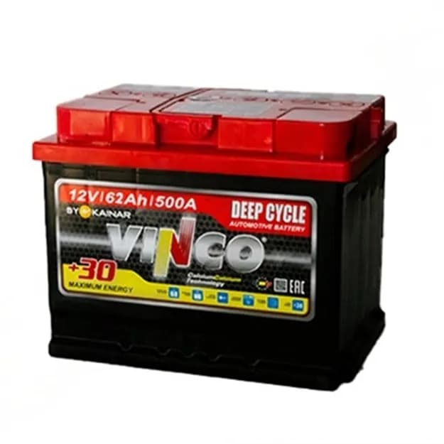 Аккумулятор Vinco 6CT-62 АПЗ EURO R(0) 7514z