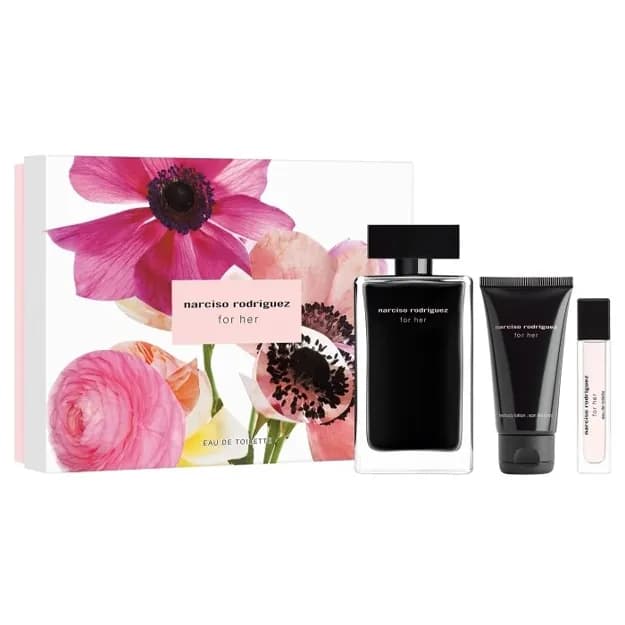 Narciso Rodriguez For Her (W) Set EDT 100ml + EDT Mini 10ml + B/l 50ml