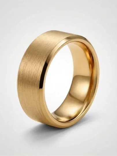 Мужское кольцо из нержавеющей стали — LUXUZ-RING-ЗОЛОТ-21