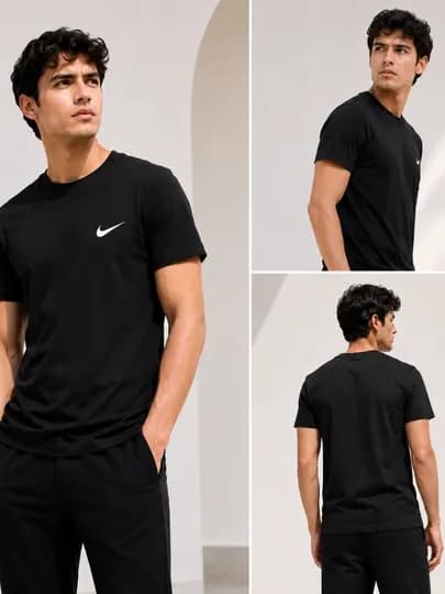 Nike черная мужская футболка – современная и удобная 52/54/56 — BP777-06109001001000000-ЧЕРН-58