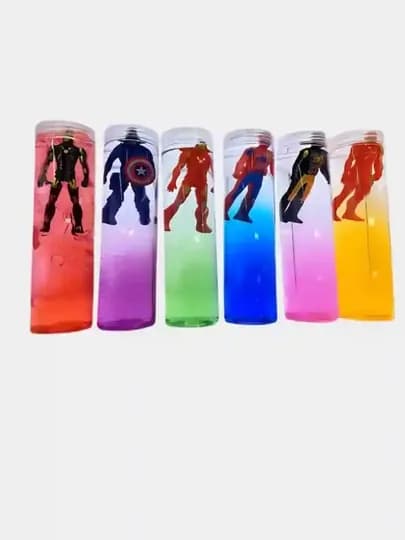 Мега-слайм с фигуркой героя, детский слайм, случайный цвет — VIPTOYS-СЛАЙМ1