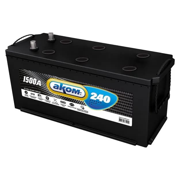 Автомобильный аккумулятор Akom 240Ah 1500A (EN) 12V
