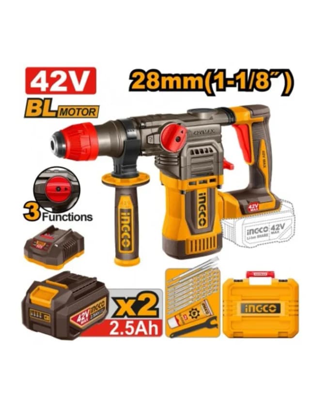 Аккумуляторный перфоратор INGCO CRHLI422882