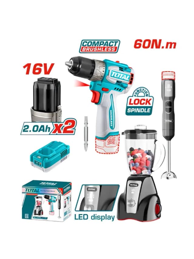 Набор электроинструментов TOTAL TOSLI240868 (20В, 2 инструмента)