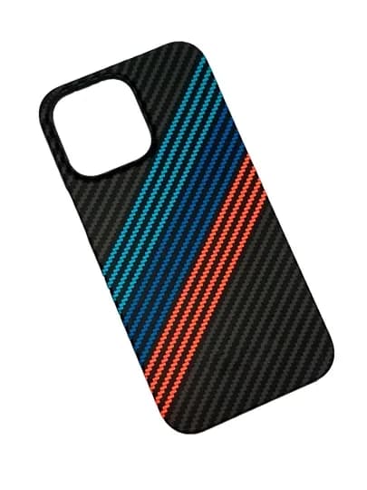 Чехол Carbon для iPhone 12-17 Pro, Pro Max, прочный защитный чехол — CHALENG-KARBON-ФИОЛЕТ-16P k