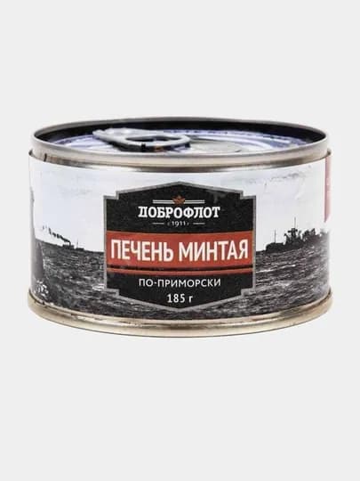 Доброфлот Печень минтая «По-Приморски», 185 г — KONTI-BA1