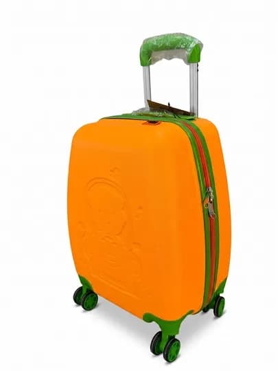 Детский чемодан на колесах для путешествий размер S — TOURBOX-CHAMADONKIDS-ОРАНЖ