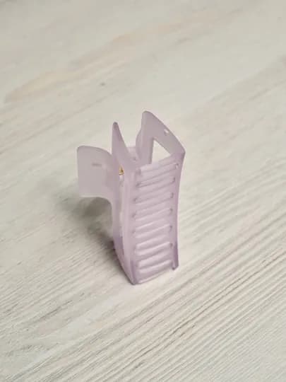 Заколка-крабик для волос, 8.5 см, матовая, пластиковая, универсальная — TISTORE-ZAKOLKA-ЛАВАНД