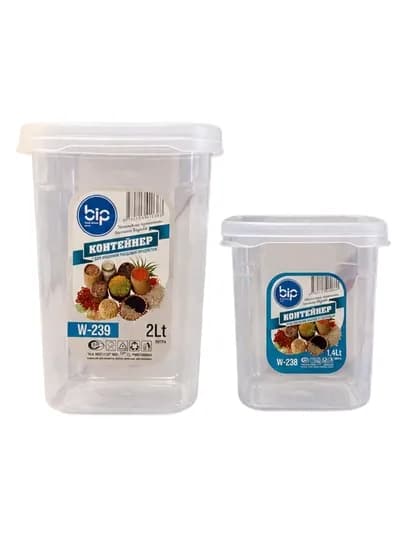 Пластиковый контейнер для хранения пищевых продуктов. 1.4 /2 литр — HPLAST-QYBIBKONTEYNERFRESHSML-ПРОЗР-fresh2
