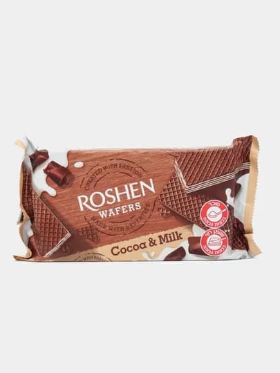 Вафли Roshen Wafers, какао-молоко, 216 г — FOODST-P00A389