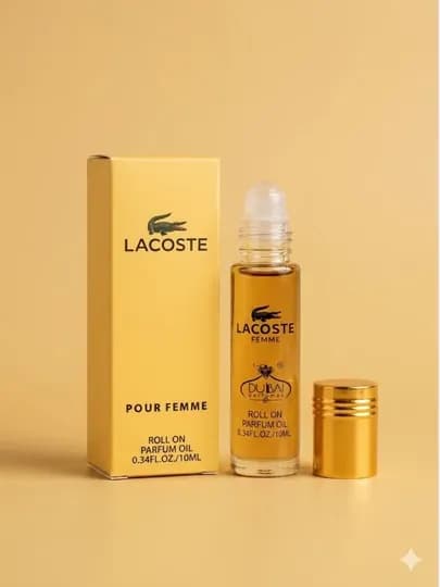 Масляные духи женские Lacoste Pour Femme роликовые, стойкий парфюм, духи масляные, 10 мл — NBARAKA-МУШЛАК10