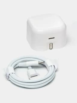 Зарядное устройство для iPhone, быстрая зарядка 20 Вт, с кабелем Type-C — Lightning — NEWX-3PINZARYAD-БЕЛЫЙ