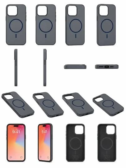 MagSafe чехол для iPhone 11.12.13.14.15.16 Pro Max, магнитный силиконовый чехол — VOLTSHO-CHEXOL01-ЗЕЛХАКИ-11