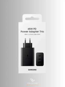 Зарядное устройство (головка) Samsung 65W Power Adapter Trio USB-C — ONACCCA-SAMSUNGPOWERTRIOADAPTER
