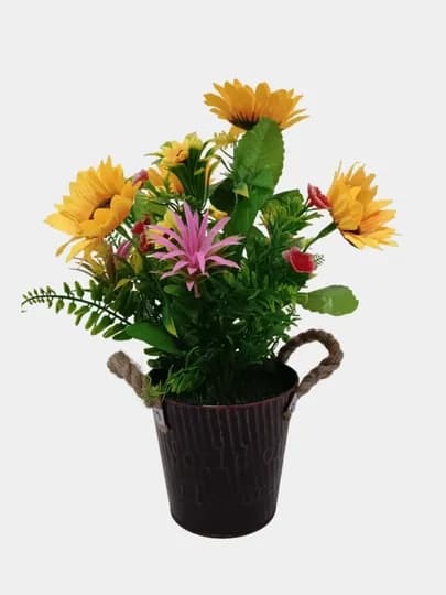 Искусственные цветы, композиция для подарка, декора и интерьера — 1FLOWER-FLOWER1-СВЕТЛОР