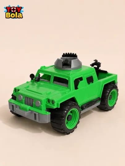 Игрушечный бронетранспортер военный пластиковый для детей зеленый — TOYBOLA-TBARMIYA-ТЕМНЗЕЛ
