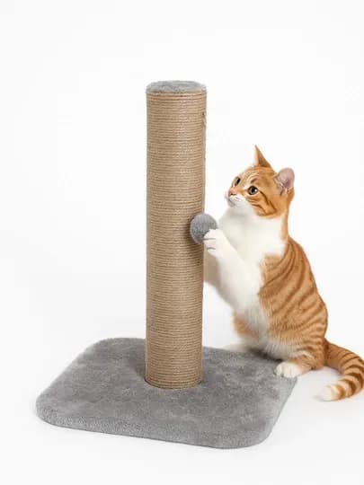 Когтеточка столбик для кошек — FORCATS-MEOW-СЕРЫЙ