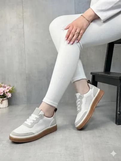 Loro Piana, кроссовки, женские кроссовки Loro Piana, весенне-летняя обувь — NELLA1-LOFERLOROO-БЕЛЫЙ-39